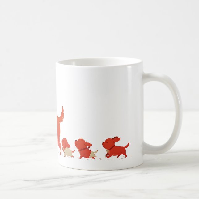 Doggie Family 4 Kaffemugg (Höger)