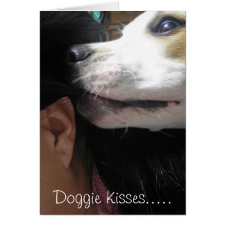 Doggie Kisses... Hälsningskort