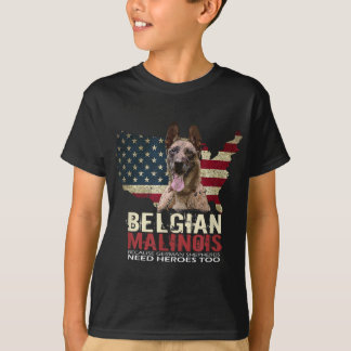 Doggie USA Hundägare USA Älskare belgisk Malinois  T Shirt
