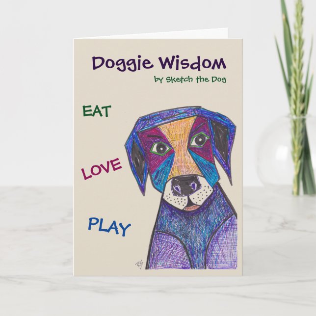 Doggie Wisdom-kort Kort (Framsida)