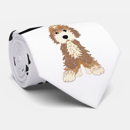 Doggies & Black Tassar Necktie Slips