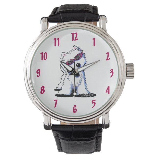 Doggles Westie Terrier Wrist Watch Armbandsur (Framsida)
