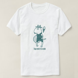 Doggo beside the seaside: Green T Shirt