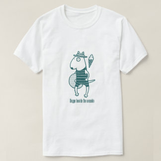 Doggo beside the seaside: Green T Shirt