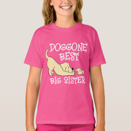 Doggo Best Big Sister Cute Matching Syskon T Shirt