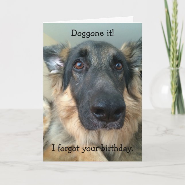 Doggo! Glöm din födelsedag! Kort (Framsida)