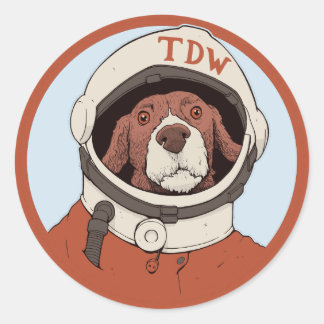 Doggo-naught, Sticker Runt Klistermärke