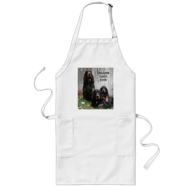 DOGGONE BRA COOK Gordon Setter Generation Apron Långt Förkläde (Framsidan)