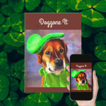 Doggone Söt Hund Saint Patrick's Day Anpassad