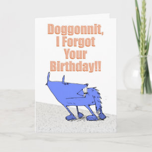 Doggonnit födelsedag kort