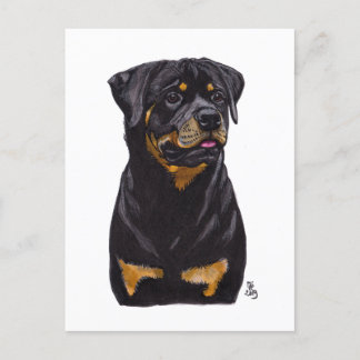 Doggust 2019 Rottweiler Postkort Meddelande Vykort