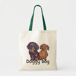 Doggy Bag - Lång hår och mjuk Dachshund Tygkasse