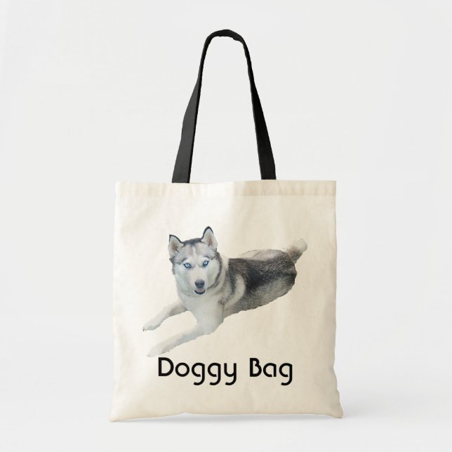 Doggy Bag - Siberian husky Tygkasse (Framsidan)