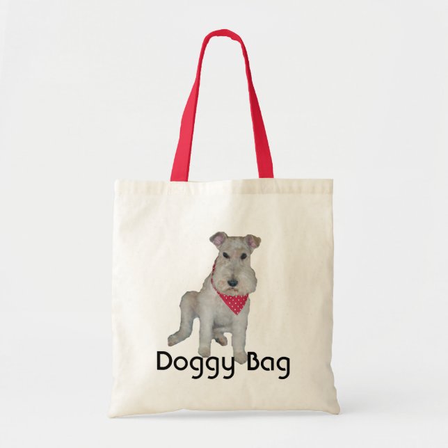 Doggy Bag - Wire Fox Terrier Tygkasse (Framsidan)