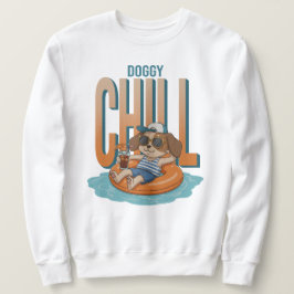 Doggy Chill och drink Lång Ärmad Tröja