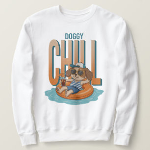 Doggy Chill och drink Lång Ärmad Tröja