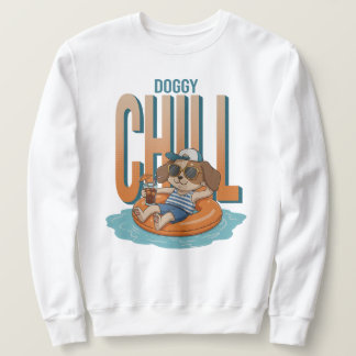 Doggy Chill och drink Lång Ärmad Tröja