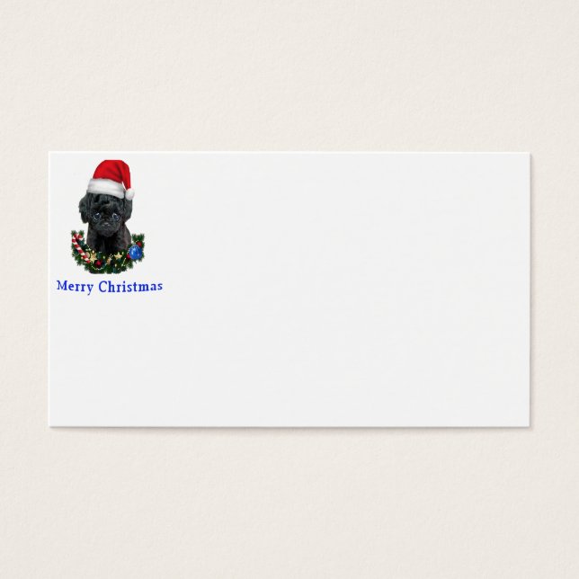 Doggy christmas visitkort (Framsidan)