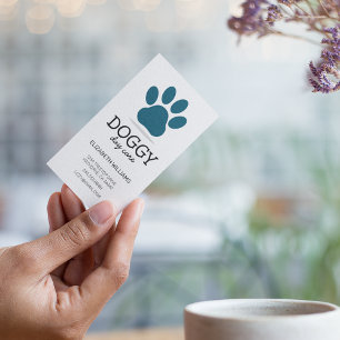 Doggy Day Care Dog Walker Plats för husdjur Visitkort