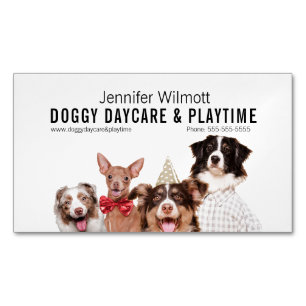 Doggy Daycare Magnetiska Visitkort