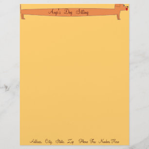DOGGY DAYCARE SITTA BREV STATIONERY - AFFÄRSVERKSA BREVHUVUD