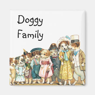 Doggy Family Magnet