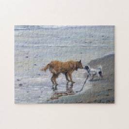 "Doggy Kisses" Jigszawa Puzzle Pussel