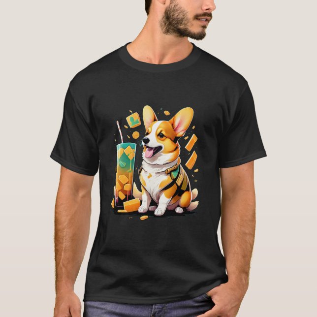 Doggy och Drink T Shirt (Framsida)