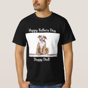 Doggy Pappa   FARS DAG   Anpassningsbar Photo   T- T Shirt