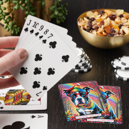 Doggy Rainbow Dreams Monogram Kids Match Game Casinokort