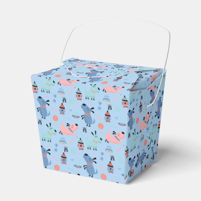 Doggy Take - Out Boxes - Cute Hund Art - Anpassa Presentaskar (Framsidan Sidan)