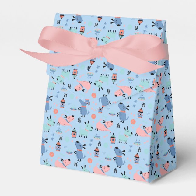 Doggy Take - Out Boxes - Cute Hund Art - Gåvor Presentaskar (Framsidan Sidan)