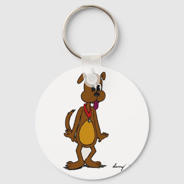 Doggy Toon Keychain Nyckelring (Framsida)