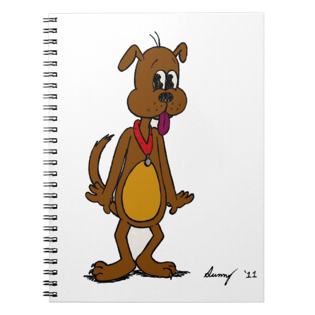 Doggy Toon Notebook Anteckningsbok Med Spiral (Framsidan)