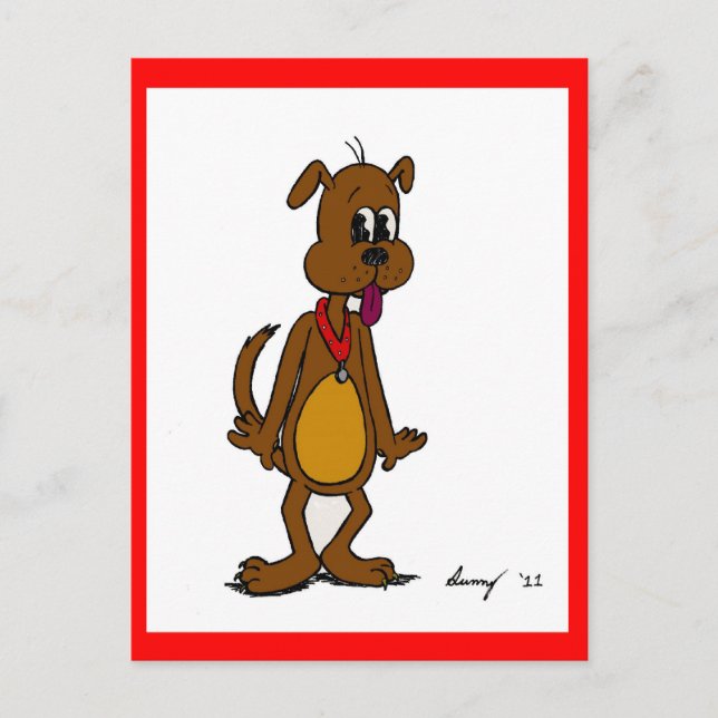 Doggy Toon-vykort Vykort (Framsida)