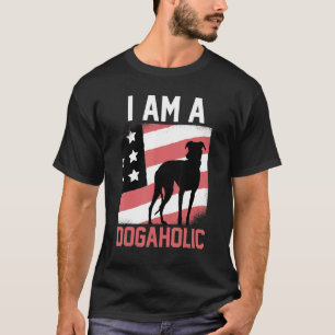Dogholisk amerikansk Hund T Shirt