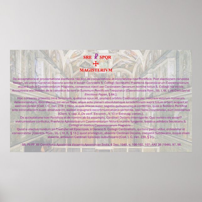 Dogm om påvemakt poster (Framsidan)