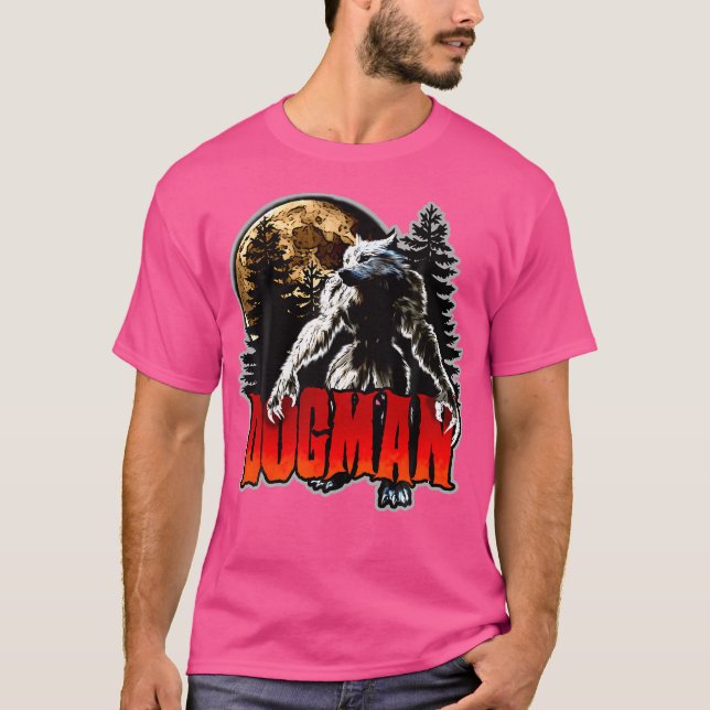 Dogman America's Weregger Monster Cryptid T Shirt (Framsida)