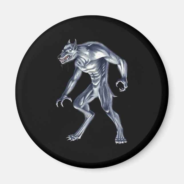 Dogman Cryptid-Beast Magnet (Framsidan)