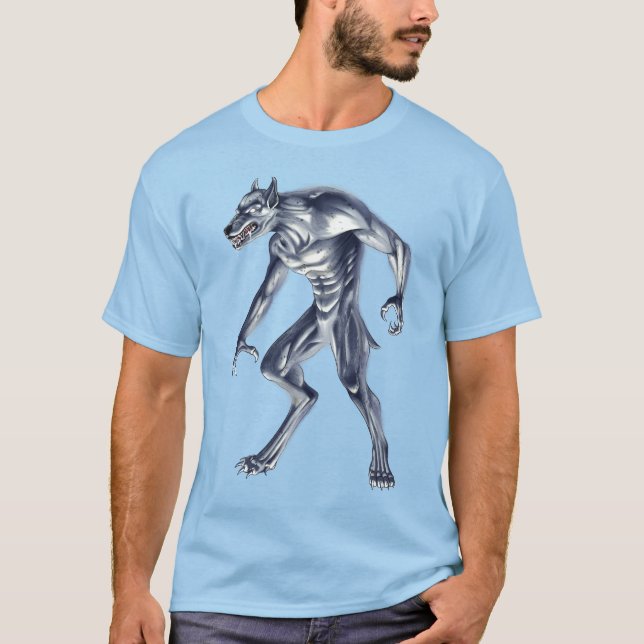 Dogman Cryptid-Beast T Shirt (Framsida)