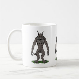 Dogman Cryptid eller Werevarg Kaffemugg