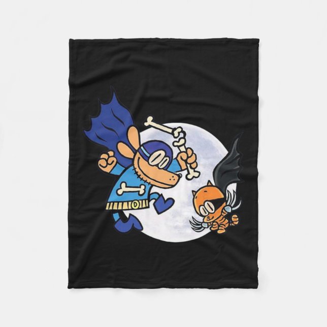 Dogman och katt viktiga för KID Fleecefilt (Framsidan)