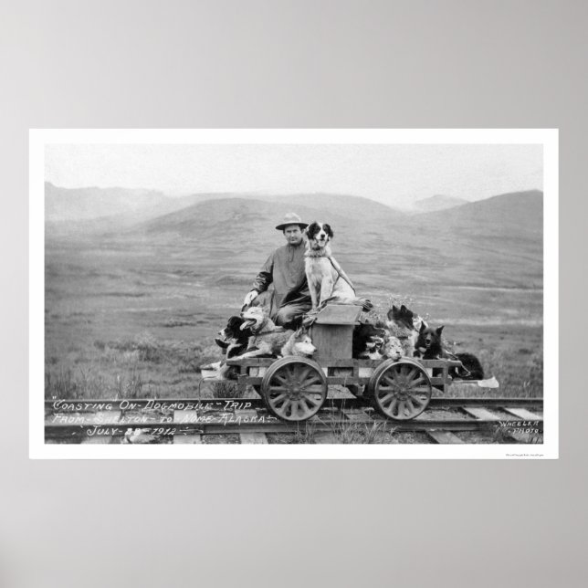Dogmobile Resa Alaska 1912 Poster (Framsidan)