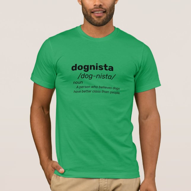dognistlexikon: skjorta av rolig hund pappa t shirt (Framsida)
