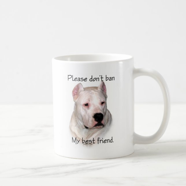 Dogo Argentino Anti-BSL Kaffemugg (Höger)