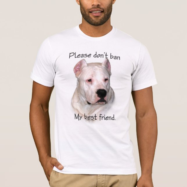Dogo Argentino Anti-BSL T Shirt (Framsida)
