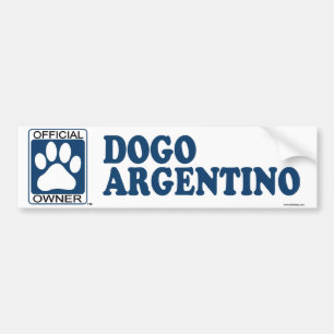 Dogo Argentino blått Bildekal