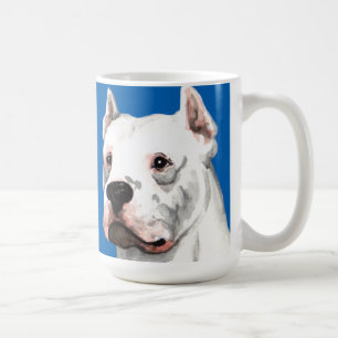 Dogo Argentino färgkvarter Kaffemugg