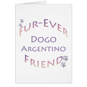 Dogo Argentino Furever Hälsningskort