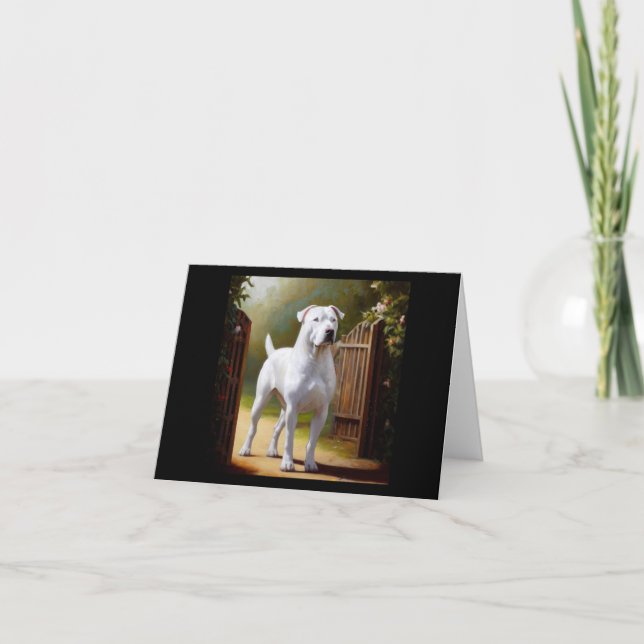 Dogo Argentino Hund Kort (Framsida)